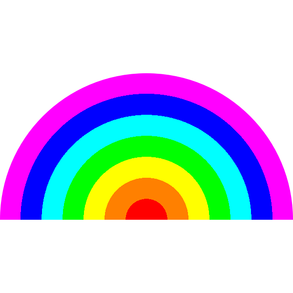 SVG Rainbow stripes