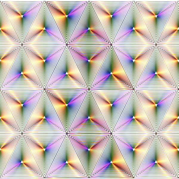 SVG Rainbow Triangle Pattern