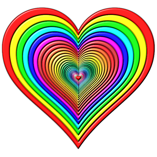 SVG Rainbowrific Heart Enhanced