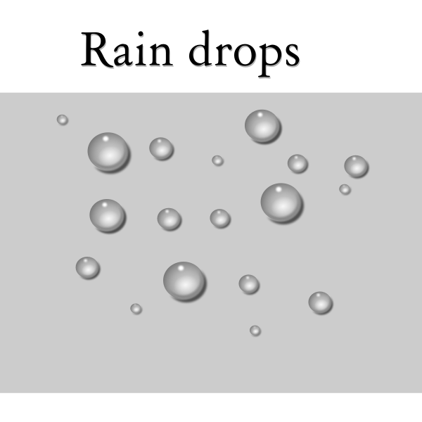 SVG Raindrops