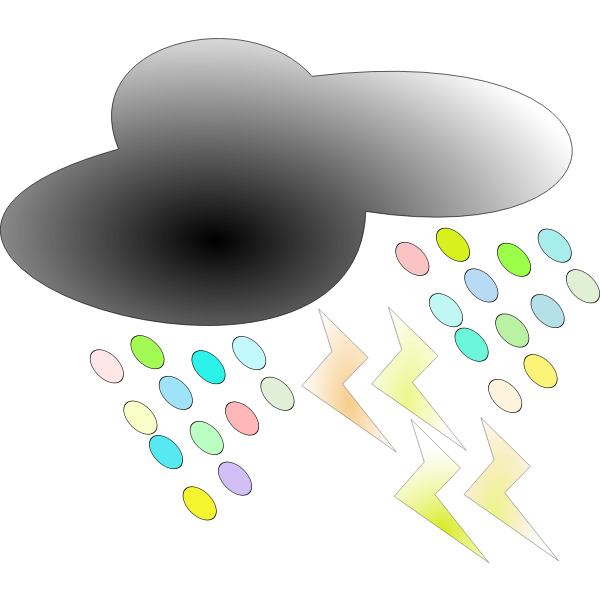 SVG rainning