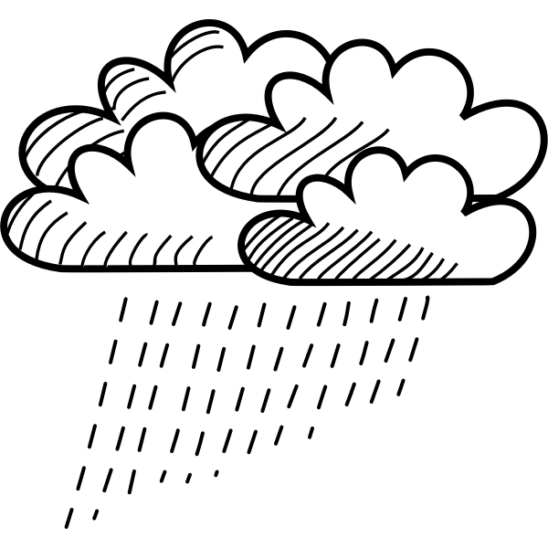 SVG Rainy cloud