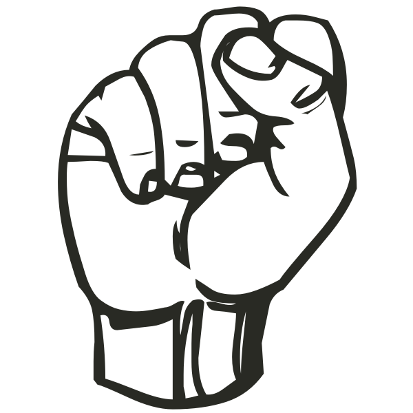 SVG Raised fist