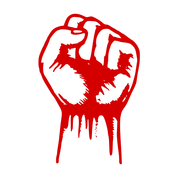 SVG Raised fist vector drawing