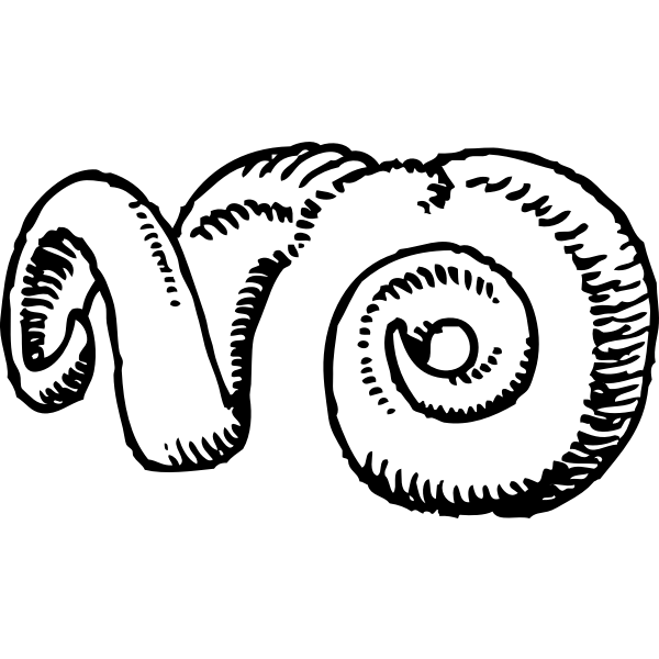 SVG ram horns
