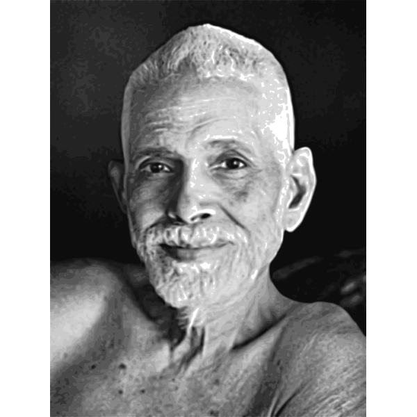 SVG Ramana Maharishi - traced