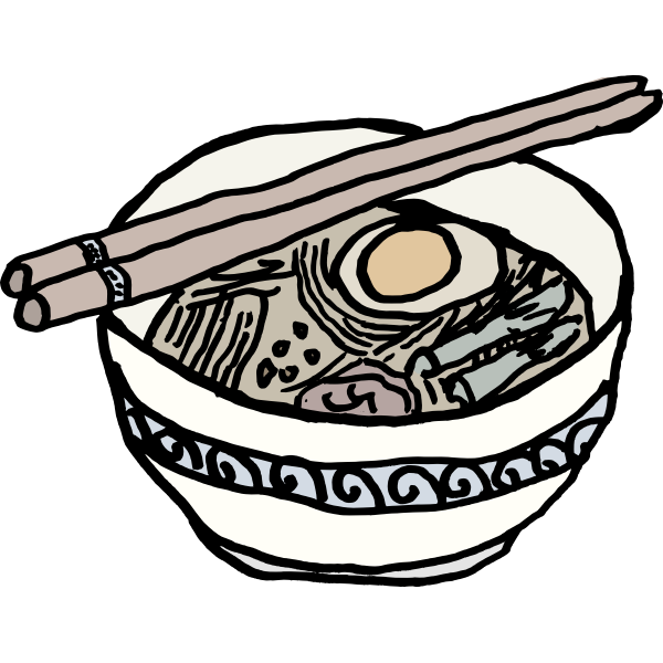SVG ramen bowl