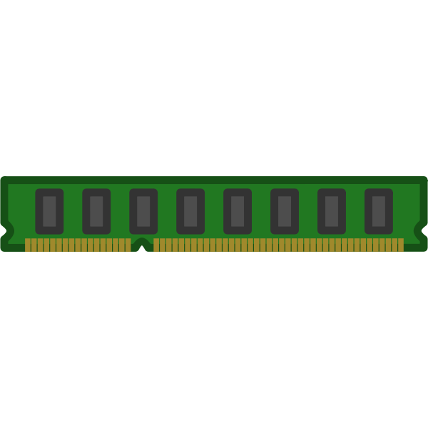 SVG Random-access memory device vector illustration