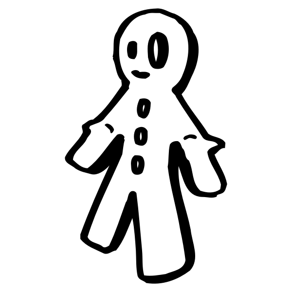 SVG Rase Gingerbread Man