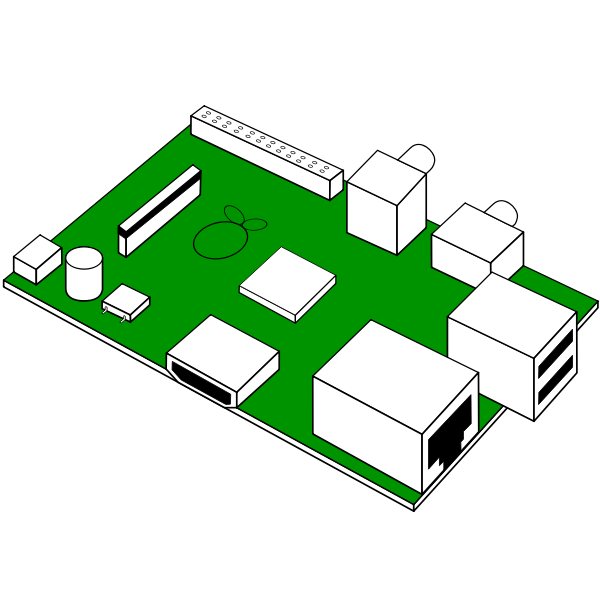 SVG Raspberry pi PCB