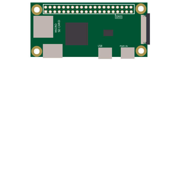 SVG Raspberry pi Zero