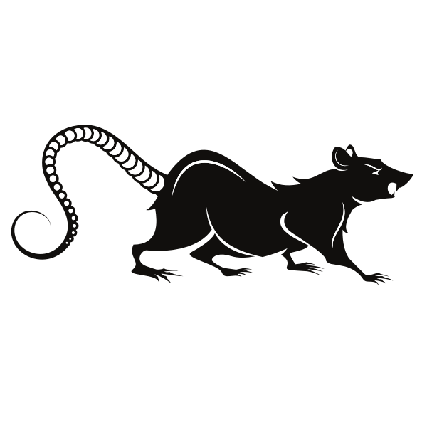 SVG Rat silhouette