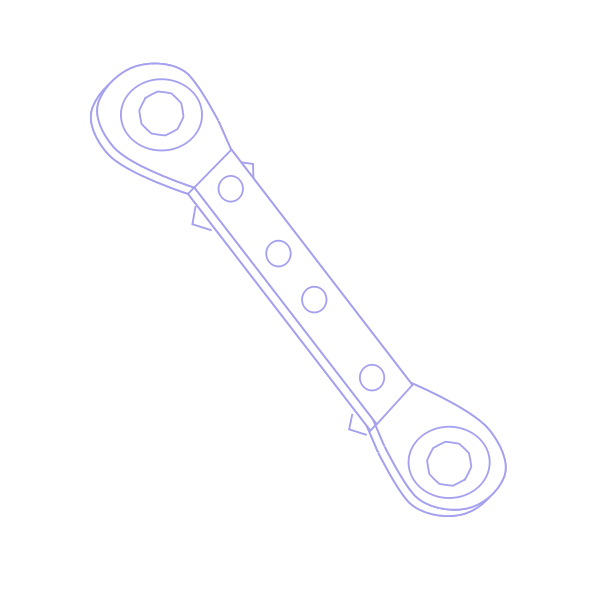 SVG Ratchet spanner icon