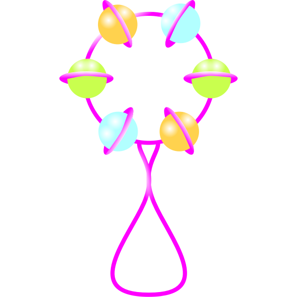 SVG Rattle toy vector clip art