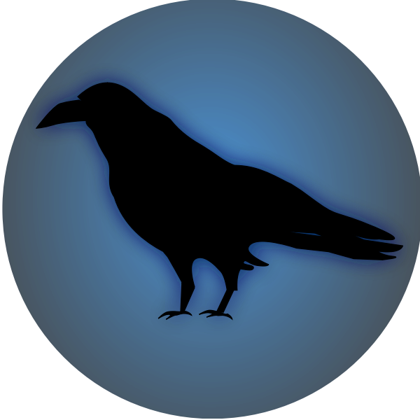 SVG Raven icon vector image