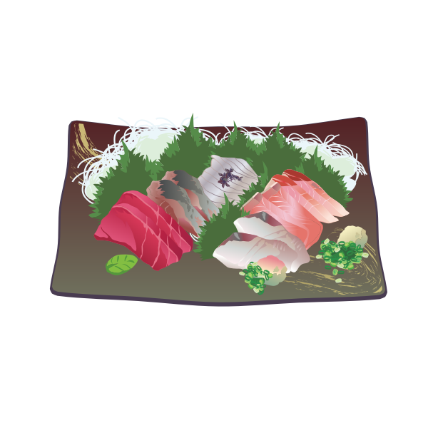 SVG Raw fish vector image