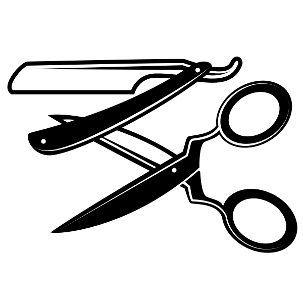 SVG Razor and scissors