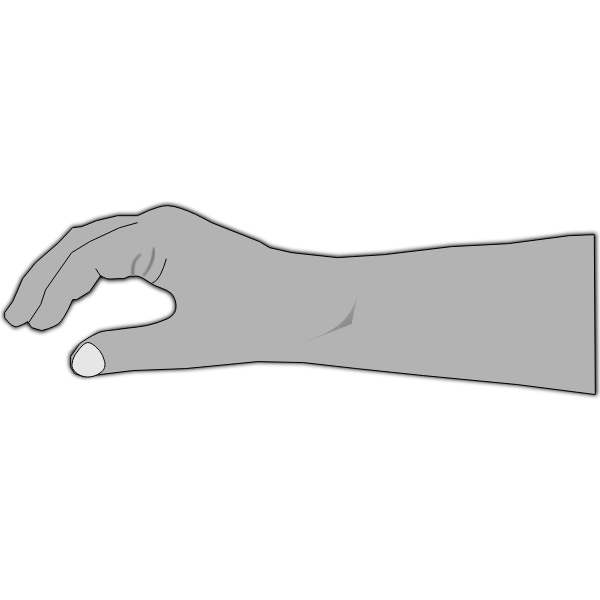 SVG Reaching Hand