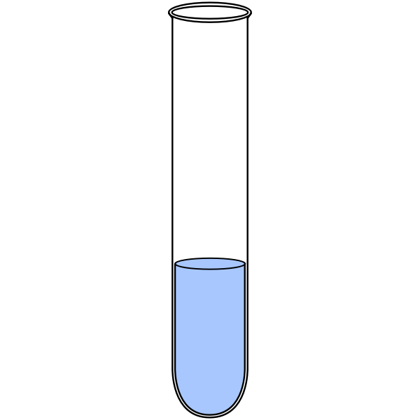 SVG Reagenzglas voll simpel
