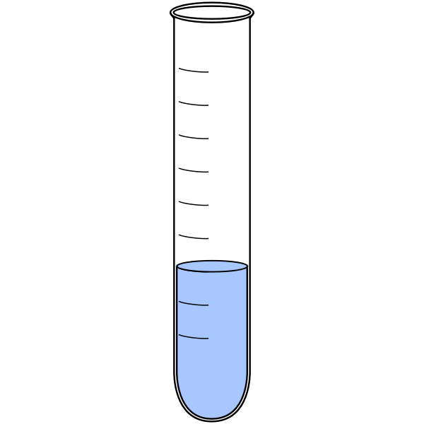 SVG Reagenzglas voll Skala