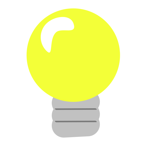 SVG Realistic light bulb
