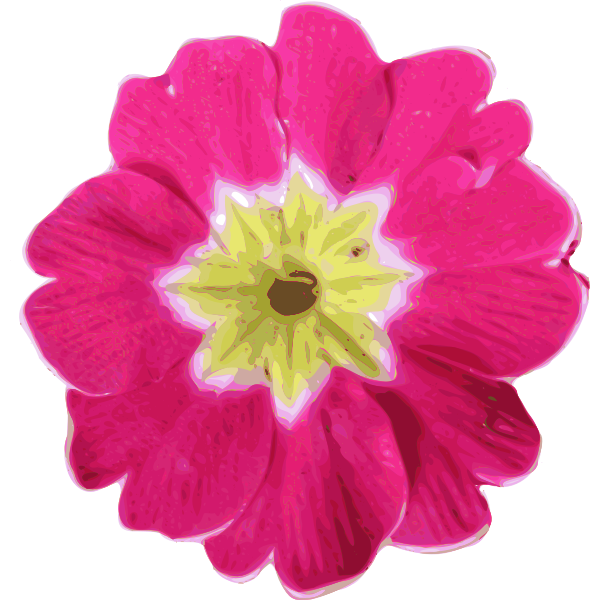 SVG Realistic pink flower