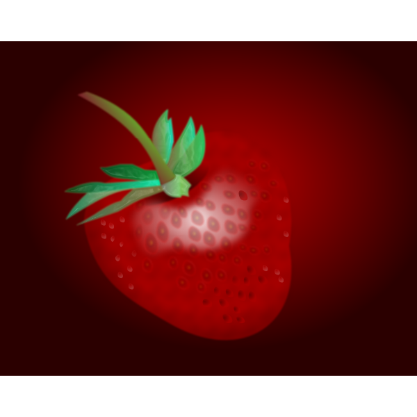 SVG Realistic strawberry