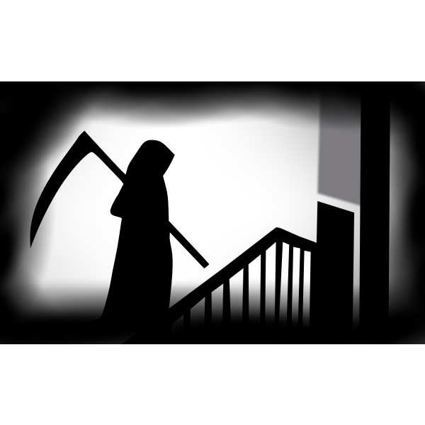 SVG Reaper gray silhouette