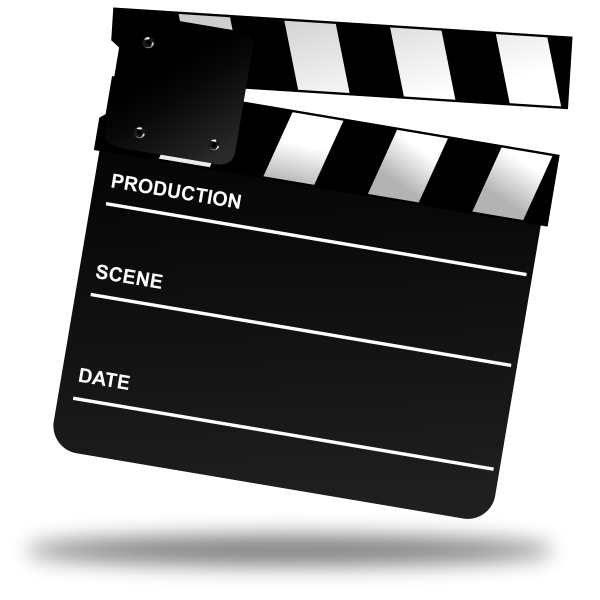 SVG Recording clapper board vector image