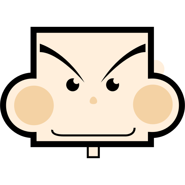 SVG Rectangle boy vector image