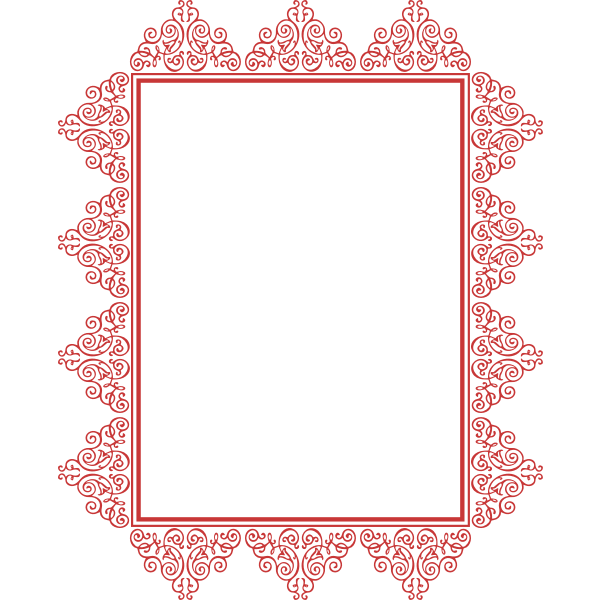 SVG Rectangular red frame