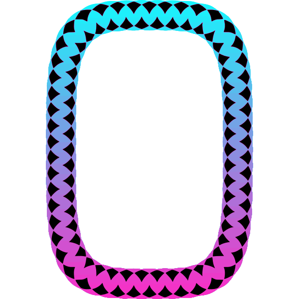 SVG Rectangular zigzag frame