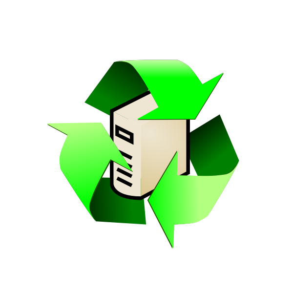 SVG Recycled computer