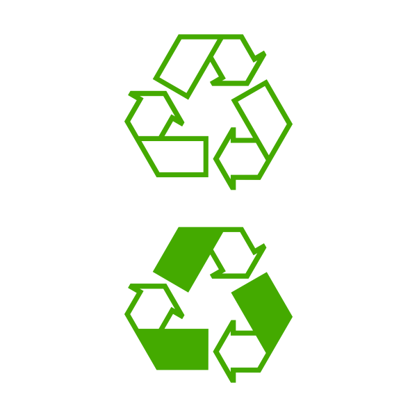 SVG Recycling icons vector illustration