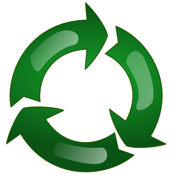 SVG Recycling sign vector drawing