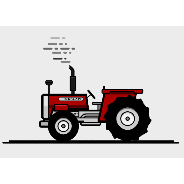 SVG Red agricultural machine