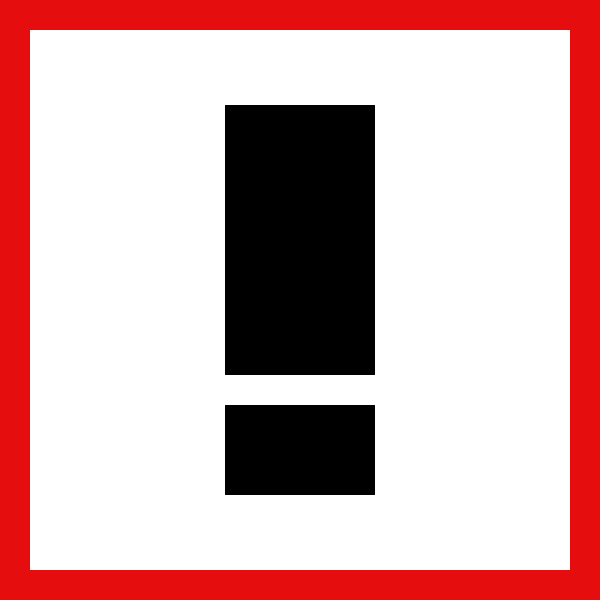 SVG Red alert warning icon vector image