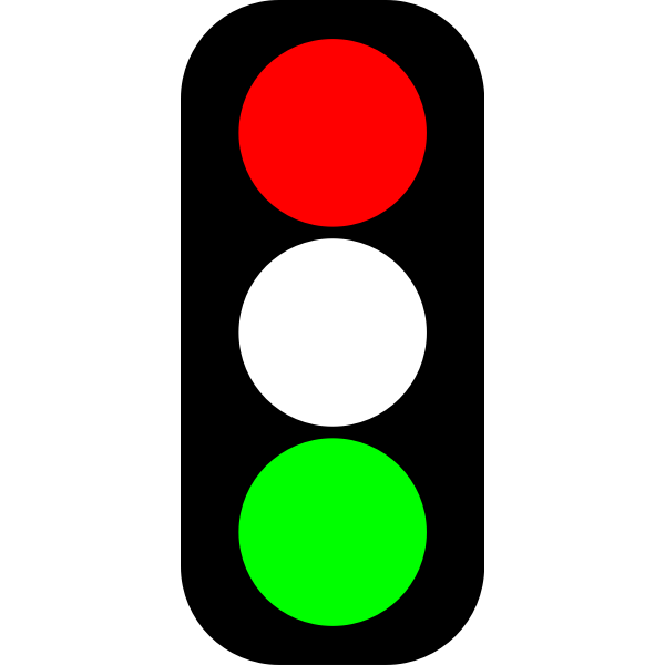 SVG Red amp green traffic light indicator