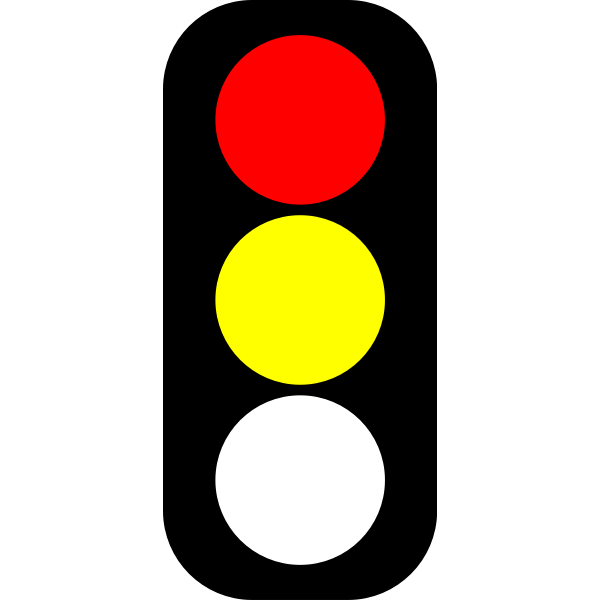 SVG Red amp yellow traffic light indicator
