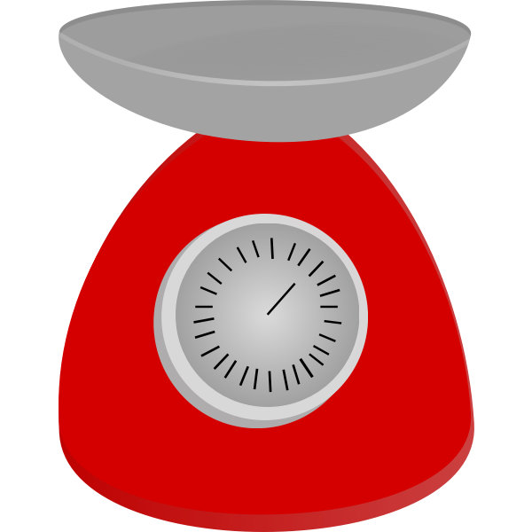 SVG Red analog scale