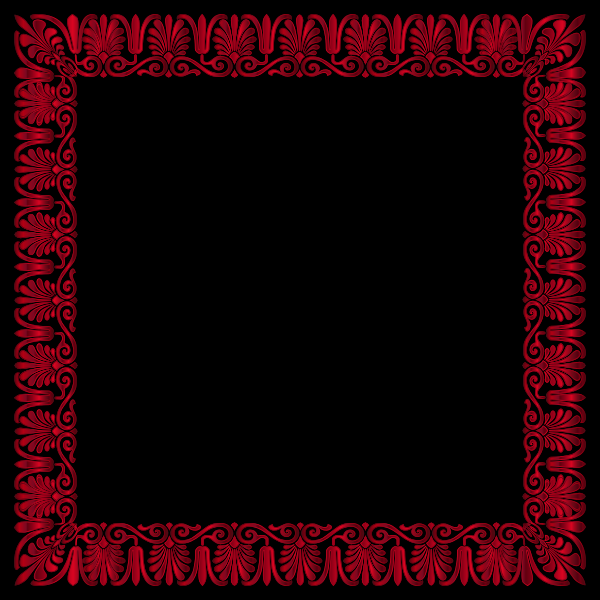 SVG Red and black frame