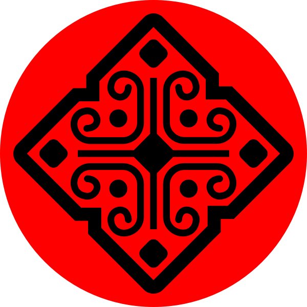SVG Red and black ornament