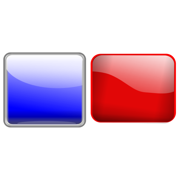 SVG Red and blue buttons vector illustration