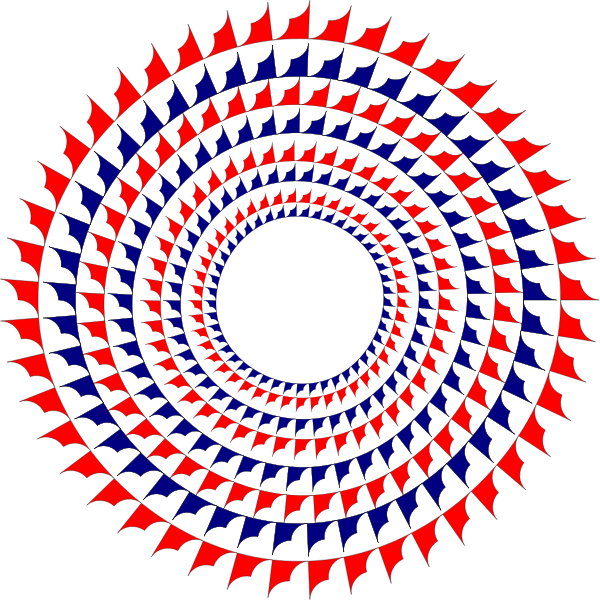 SVG Red and blue circle