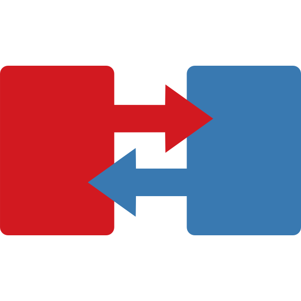 SVG Red and blue files and arrows