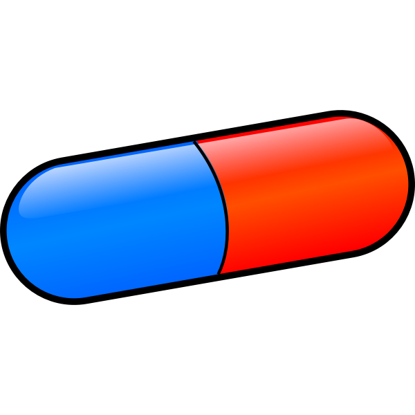 SVG Red and blue pill