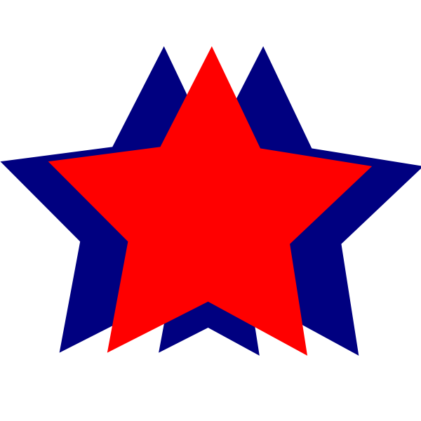 SVG Red and blue stars