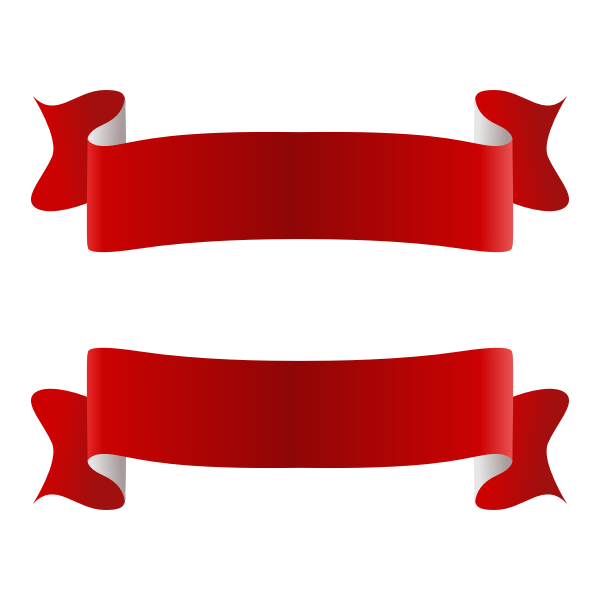 SVG Red and white ribbon vector image