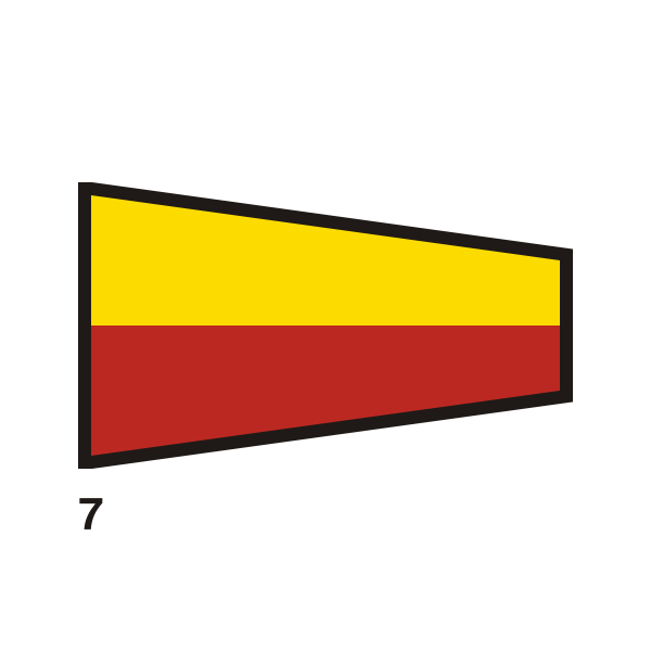 SVG Red and yellow nautical flag