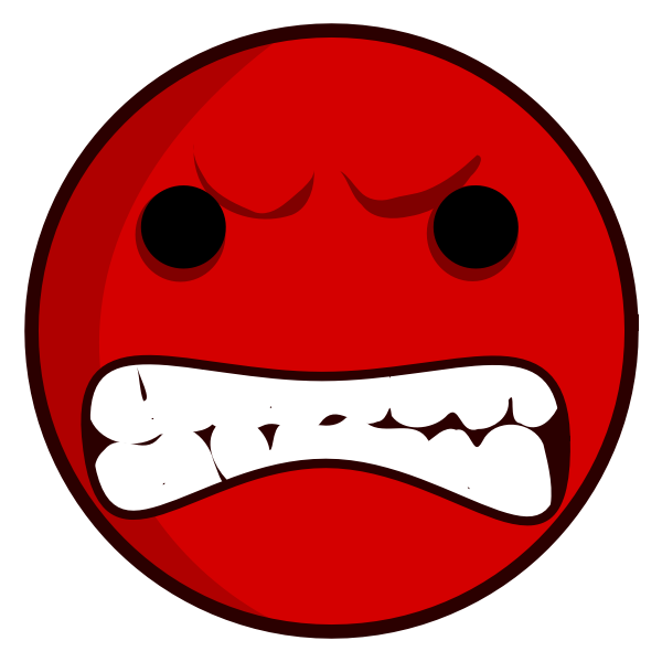 SVG Red angry avatar